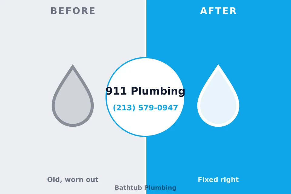 Before and after: plumbing repair McGuire AFB, NJ